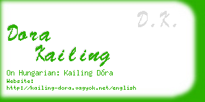 dora kailing business card